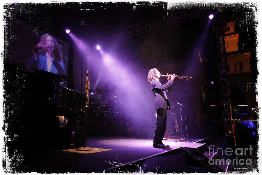 Kenny G live Photograph by Nina Prommer