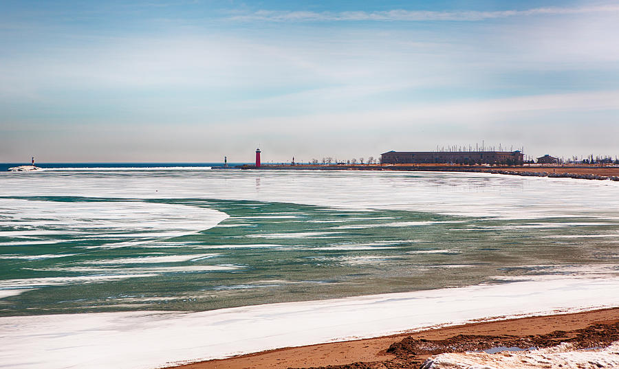 Kenosha Lakefront In The Wintertime Photograph by Ricky L Jones