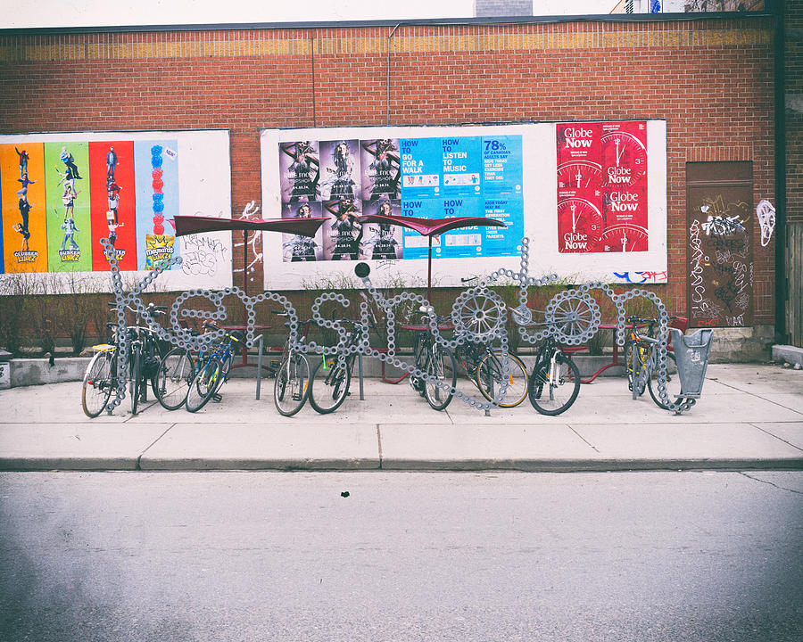 Kensington Bike Chain Sign Photograph