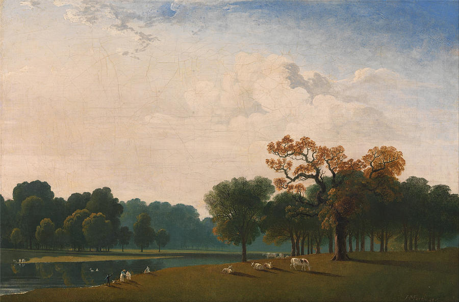 Kensington Gardens Painting by John Martin