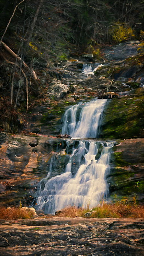 Waterfall Photograph - Kent Falls in Autumn by Joan Carroll