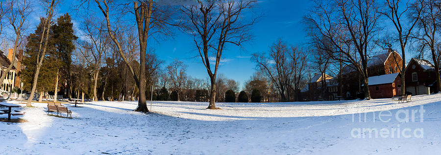 Kentlands Green Covered with Snow Photograph by Thomas Marchessault