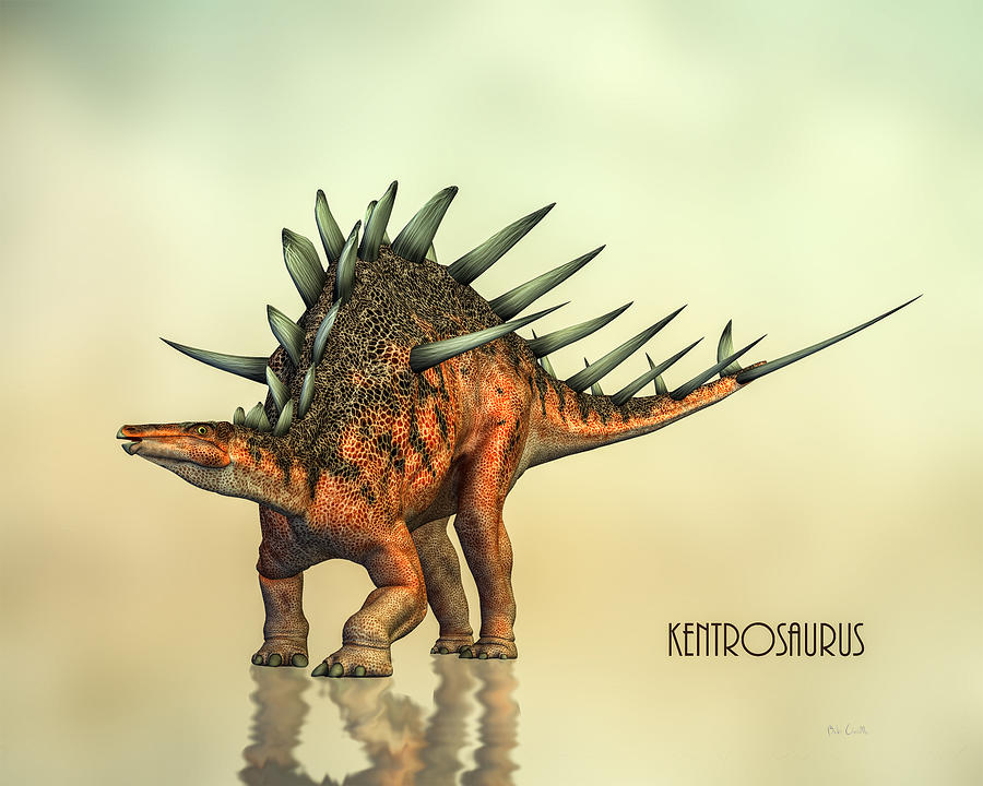 Kentrosaurus Dinosaur Digital Art by Bob Orsillo