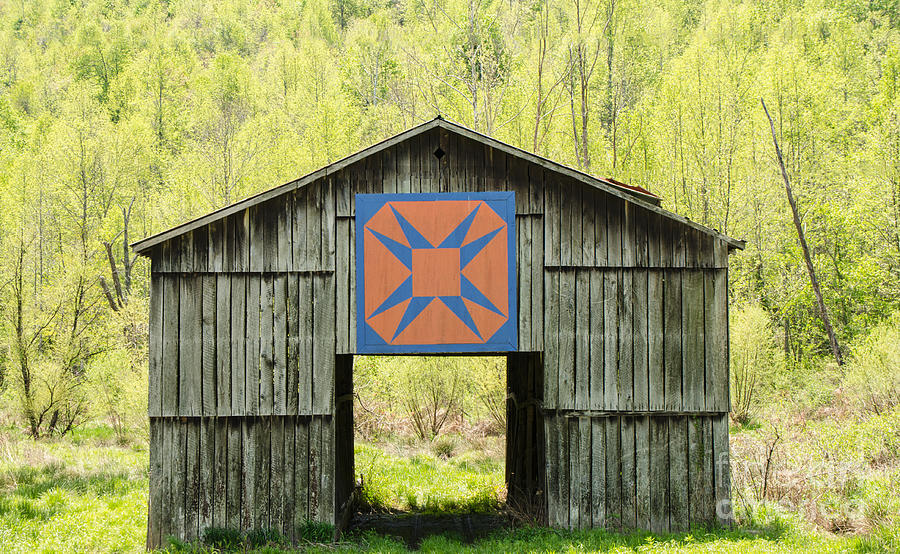 Kentucky Barn Quilt - Happy Hunting Ground Photograph by Mary Carol Story