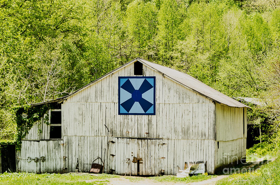 Kentucky Barn Quilt - Windmill Photograph by Mary Carol Story