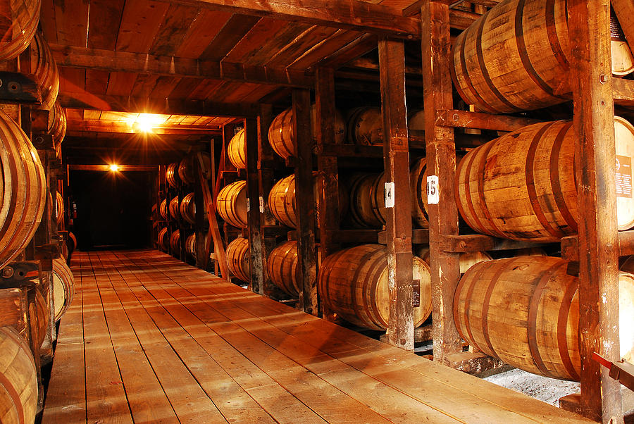 Landmark Photograph - Kentucky Bourbon Aging in Barrels by James Kirkikis