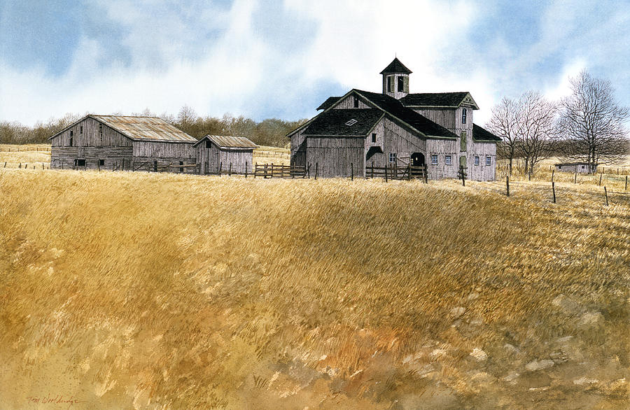 Kentucky Farm Painting by Tom Wooldridge