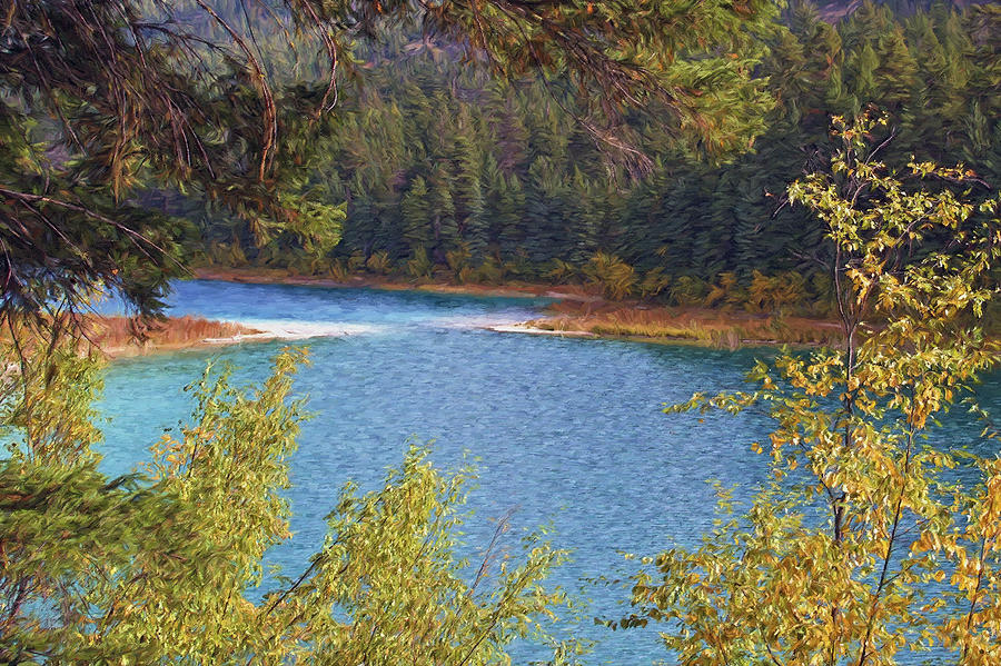 Kentucky Lake digital oil painting Photograph by Sharon Talson