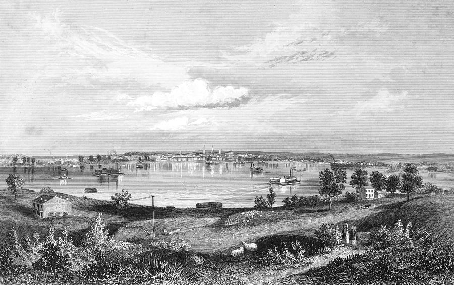 Kentucky Louisville, 1854 Painting by Granger