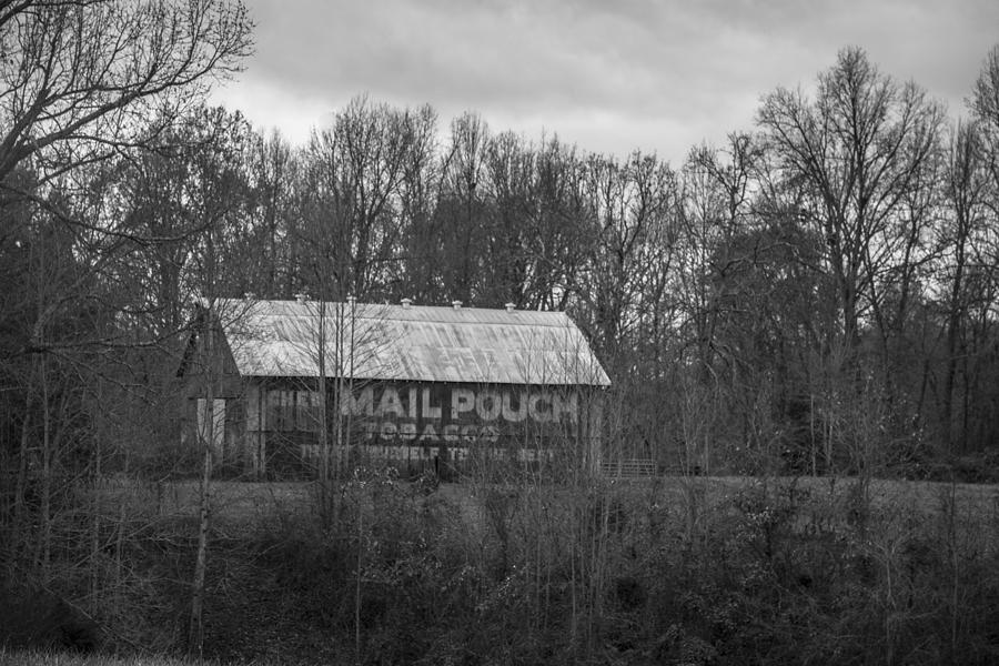 Kentucky Mail Pouch Black and White  Photograph by John McGraw