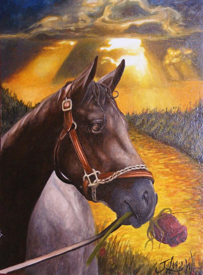 Kentucky Rose Sun Set Painting by Jamion Williams