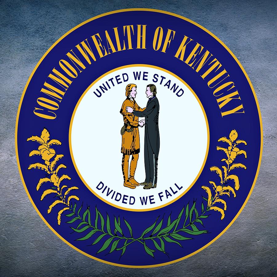 Kentucky State Seal Digital Art by Movie Poster Prints