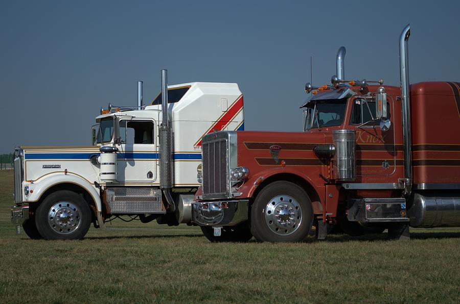 Kenworth and Peterbilt Semi Trucks Photograph by Tim McCullough