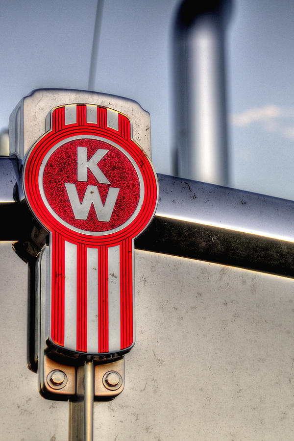 Kenworth Hood Logo 34709 Photograph by Jerry Sodorff