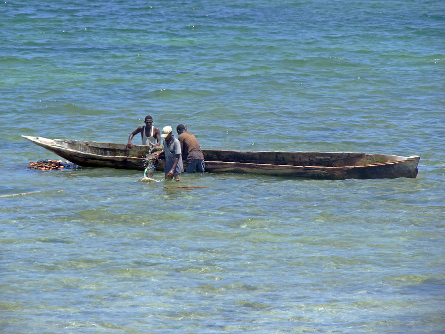 Kenyan fishermen Photograph by Tony Murtagh