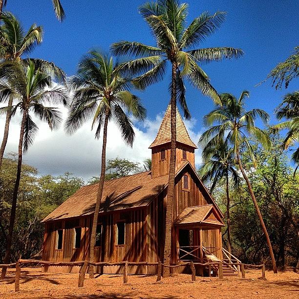 Rustic Photograph - Keomoku Church #lanai #hawaii #808 by Brian Governale