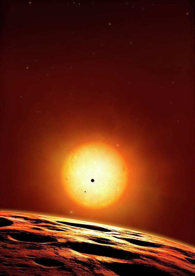 Kepler 444 System Of Planets Photograph by Mark Garlick/science Photo Library