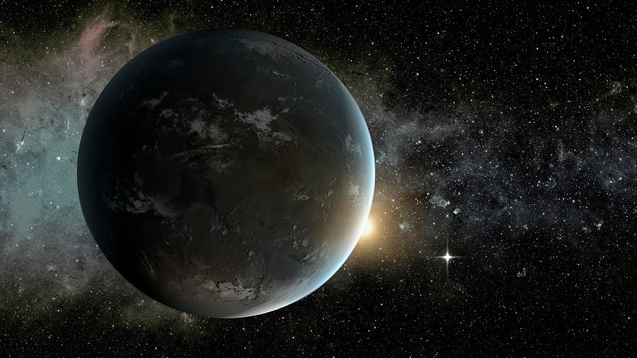 Space Photograph - Kepler-62f by Nasa/ames/jpl-caltech