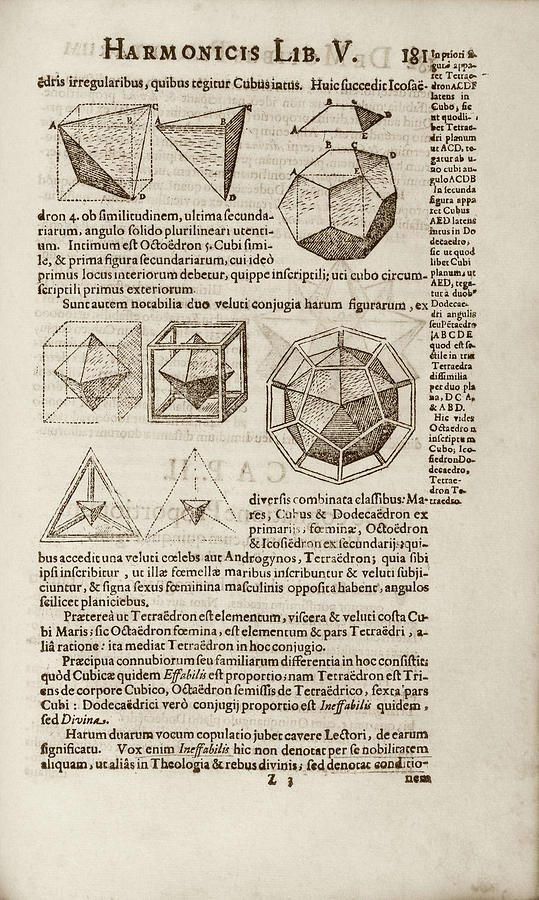 Kepler On Platonic Solids Photograph by Library Of Congress