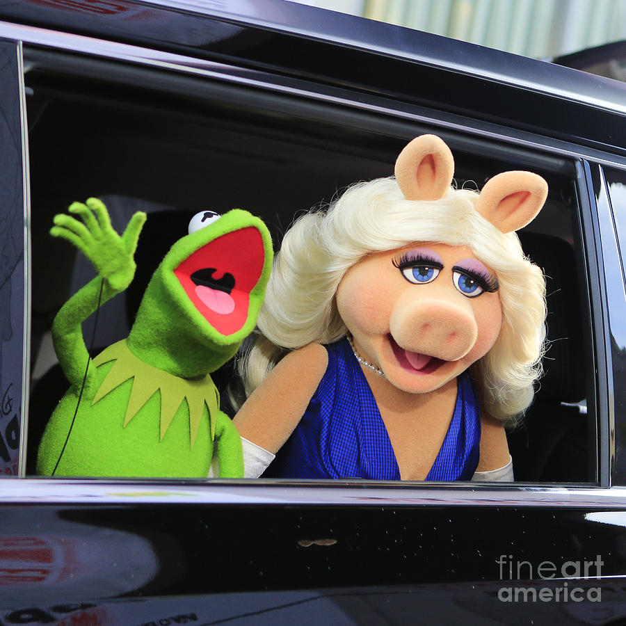 Kermit takes Miss Piggy to the movies Photograph by Nina Prommer