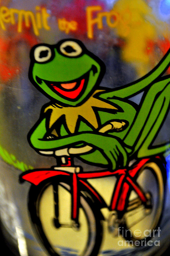Bicycle Photograph - Kermit the Frog  by Anjanette Douglas