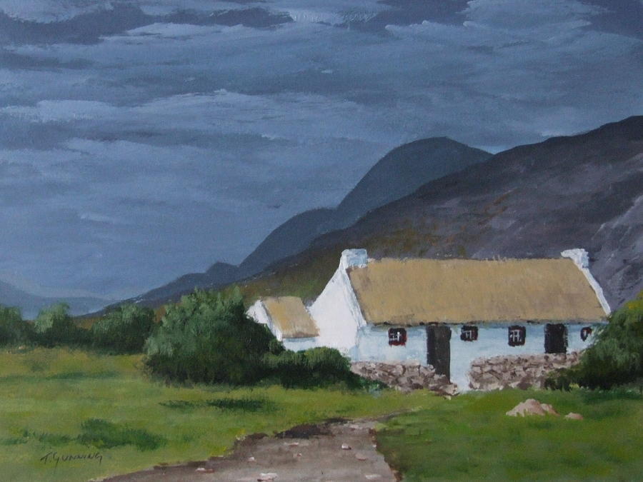 Mountain Painting - Kerry Cottage by Tony Gunning
