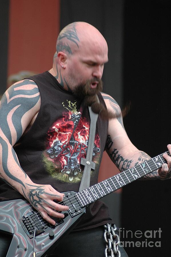Kerry King from Slayer Photograph by Jenny Potter