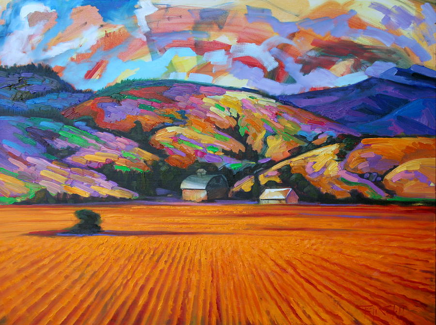 Kettle Farmscape Painting by Gregg Caudell