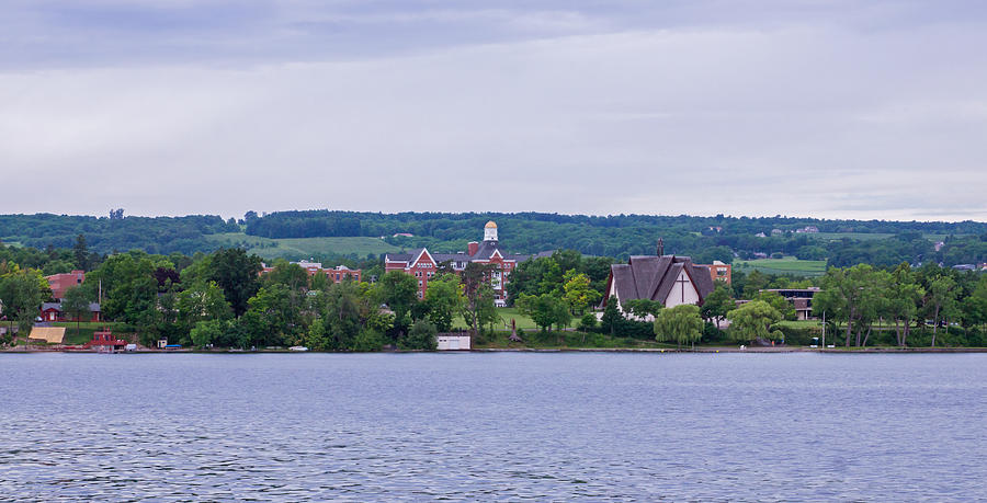 Keuka College from the Lake Photograph by Photographic Arts And Design Studio