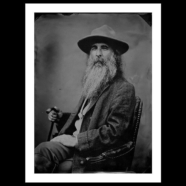 Collodion Photograph - Kevin, As Walt Whitman. 1/2 Plate by Chris Morgan