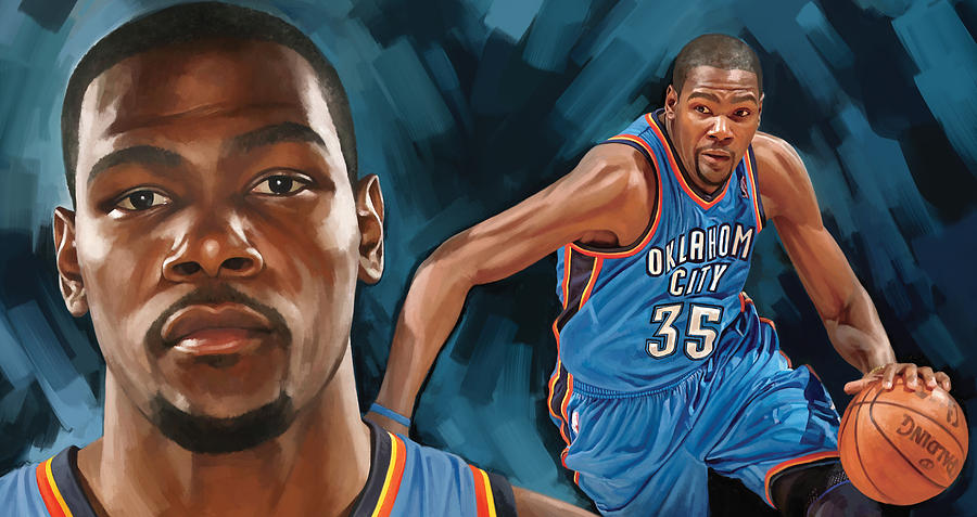 Kevin Durant Painting - Kevin Durant Artwork by Sheraz A