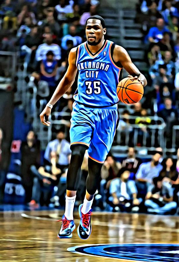 Kevin Durant Painting by Florian Rodarte - Fine Art America