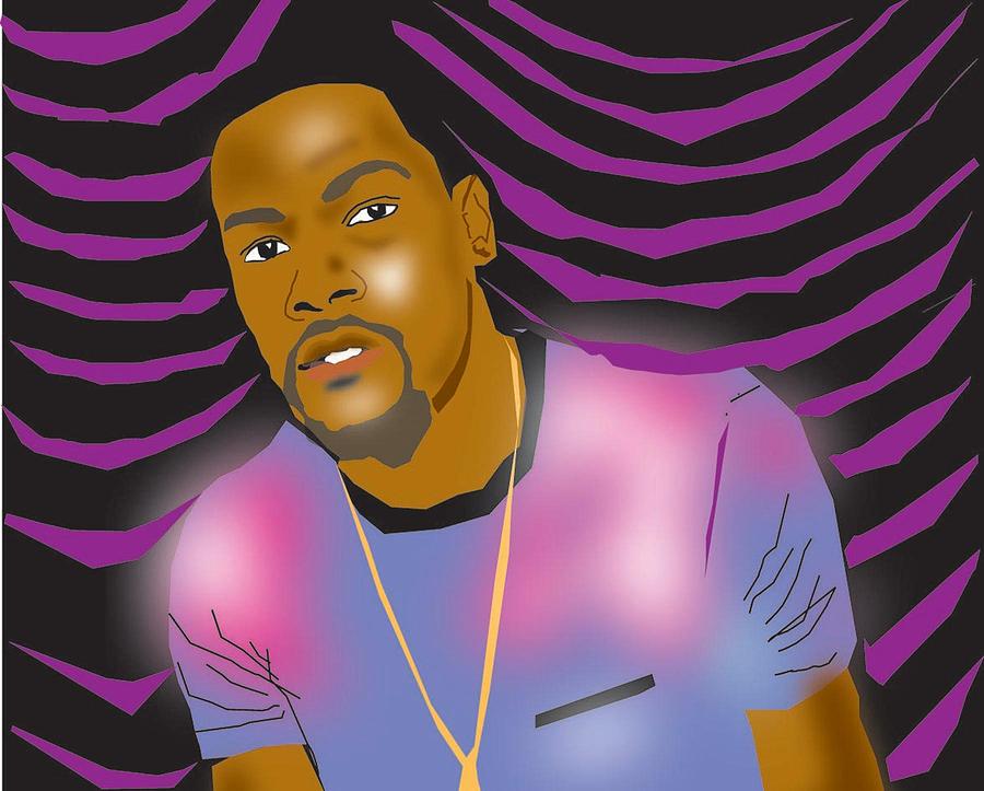 Kevin Durant Digital Art by Michael Chatman | Fine Art America