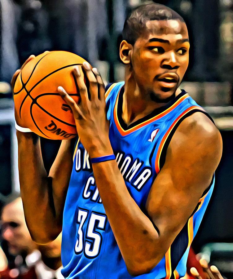 Kevin Durant Portrait Painting by Florian Rodarte - Fine Art America