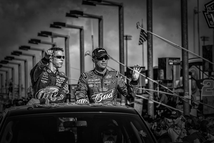 Kevin Harvick and Brad Keslowski Photograph by Kevin Cable