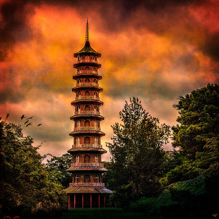 Kew Gardens Pagoda Photograph by Chris Lord