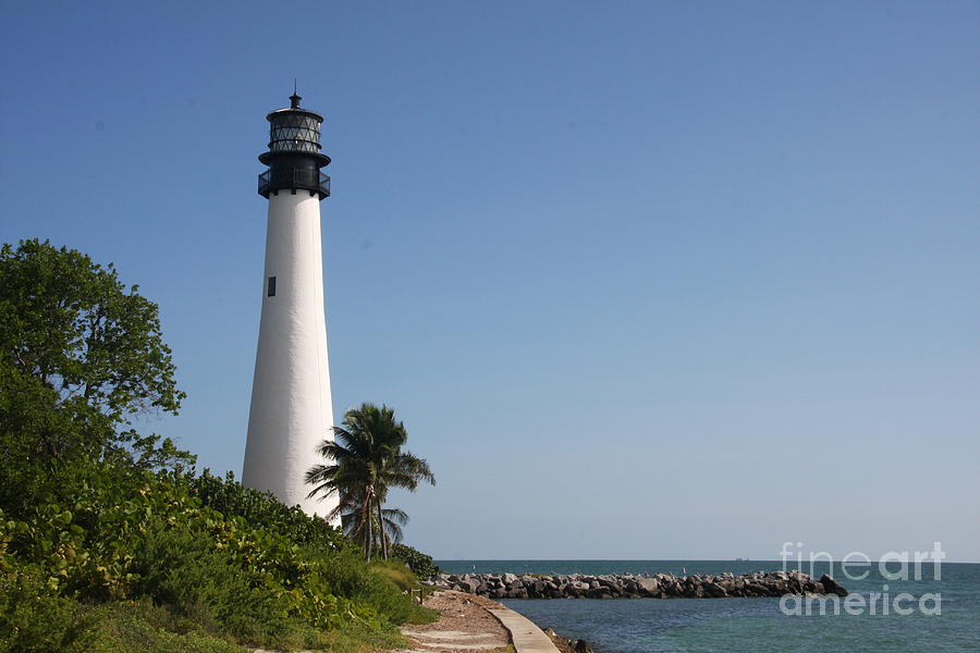 Key Biscayne Lighthouse Photograph by Christiane Schulze Art And Photography