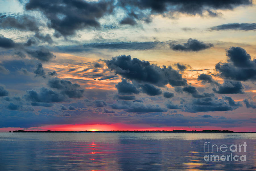 Key Largo Cloudy Sunset Photograph by Olga Hamilton