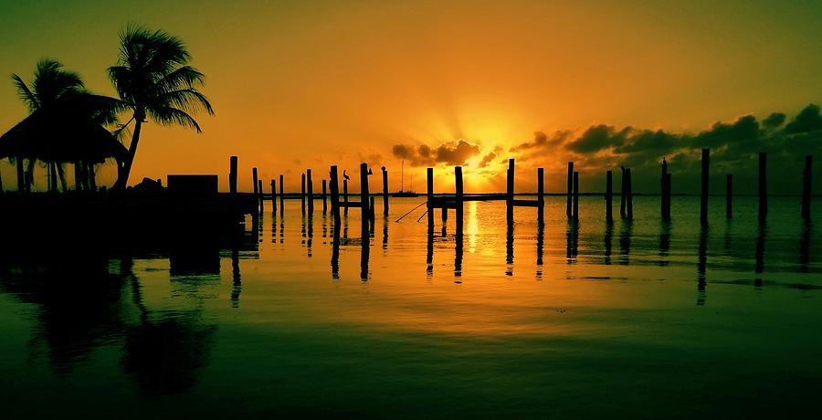 Sunset Photograph - Key Largo Evening by Benjamin Yeager