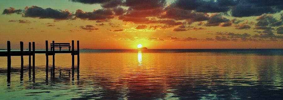 Key Largo Sun Panorama Photograph by Benjamin Yeager