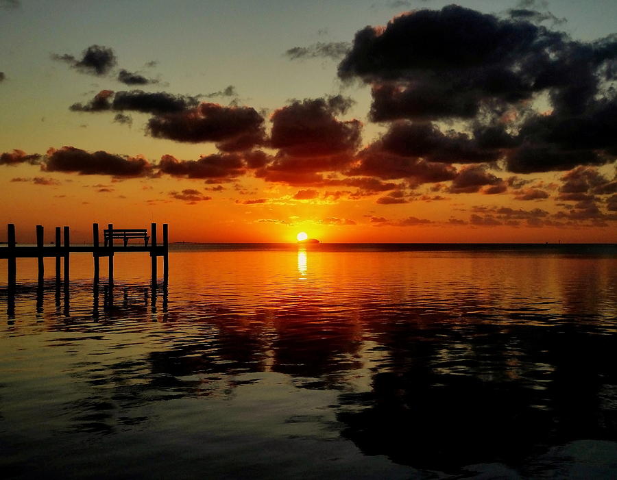 Sunset Photograph - Key Largo Sunset by Benjamin Yeager