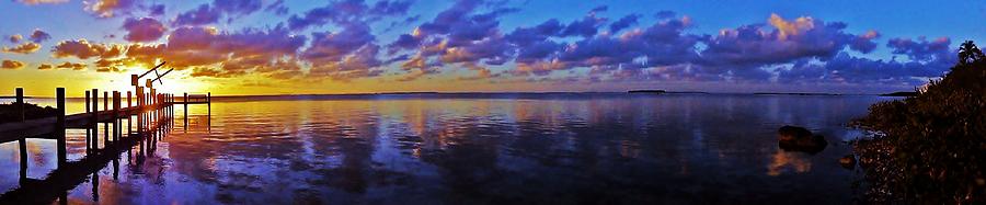 Key Largo Sunset Panorama Photograph by Benjamin Yeager
