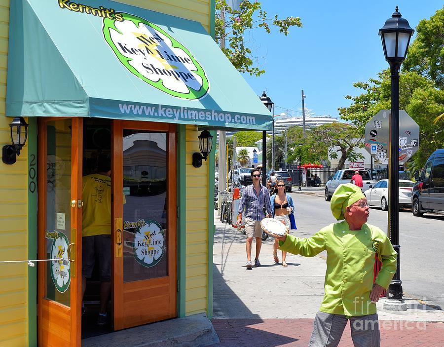 Key Lime Pie Man in Key West Photograph by Janette Boyd