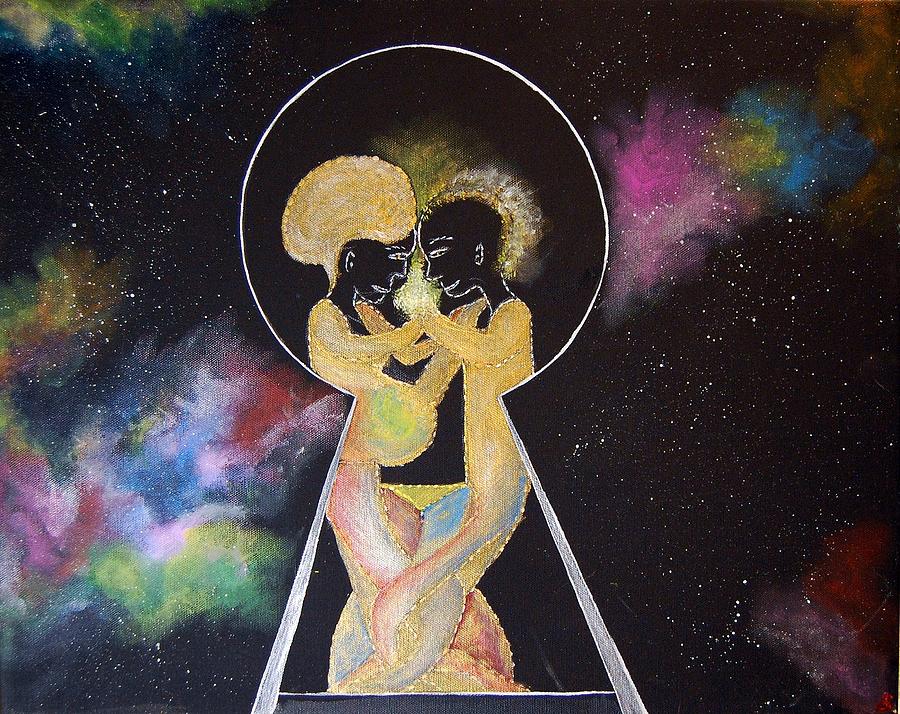 Space Painting - Key to life by Onana Malik-Silverio