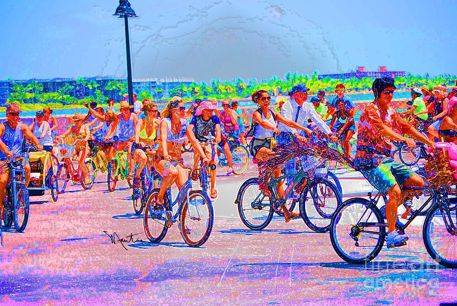 Key West Bike Ride Digital Art by Art Mantia