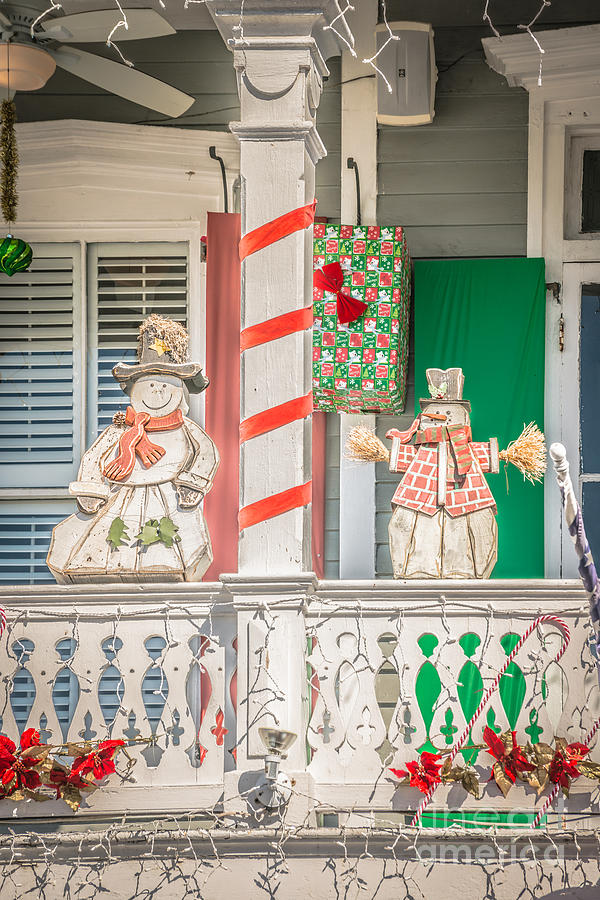 Christmas Photograph - Key West Christmas Decorations 2 - HDR Style by Ian Monk