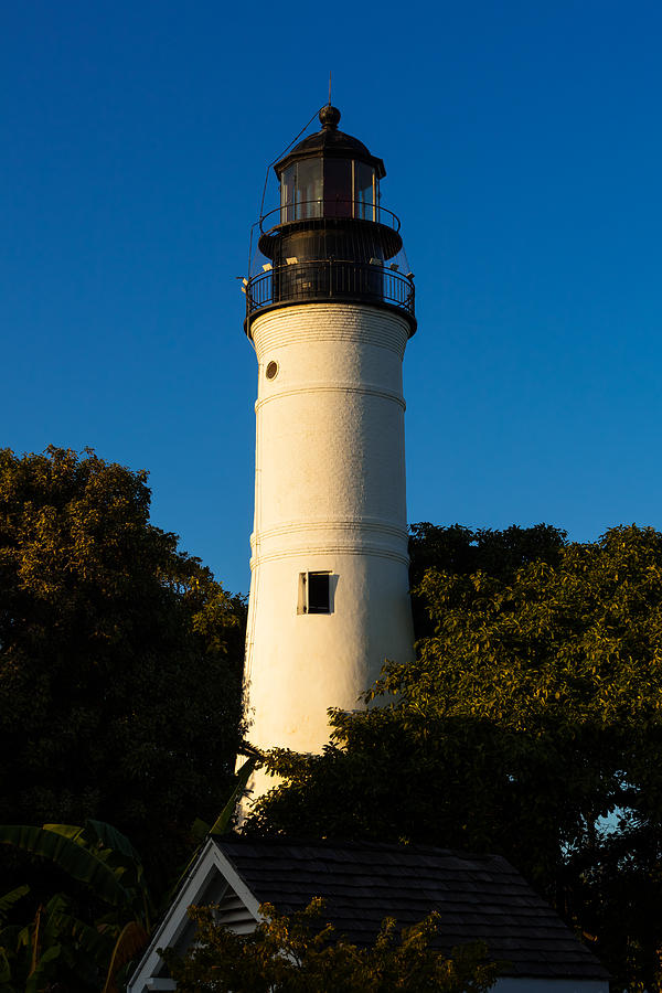Key West Lighthouse at Sundown Photograph by Ed Gleichman