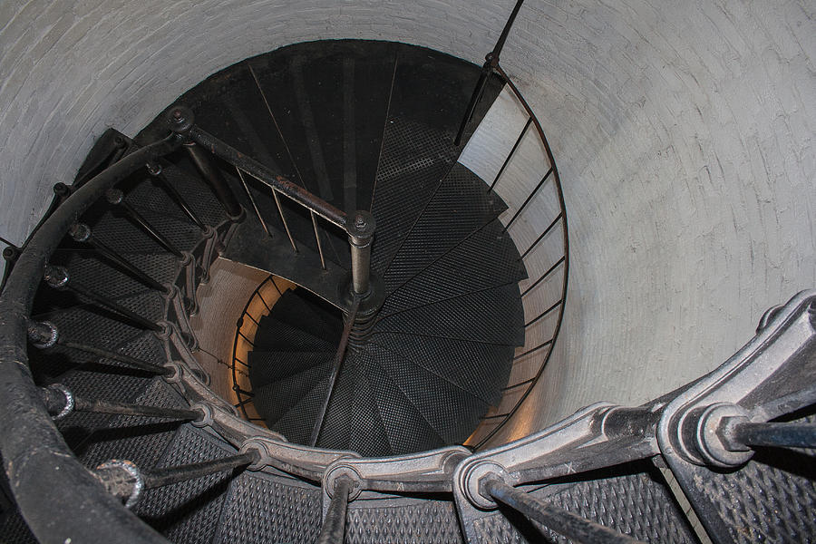 Key West Lighthouse Stairs Photograph