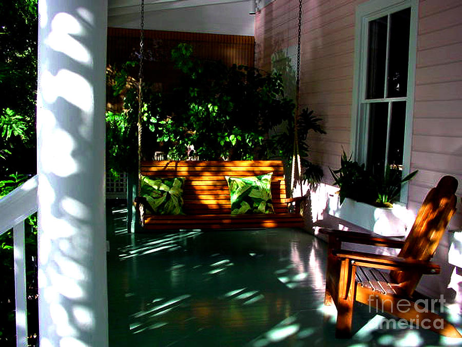 Key West Porch Photograph By Susanne Van Hulst
