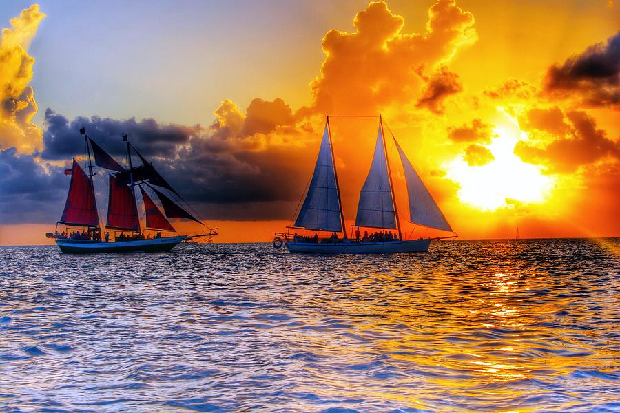 key west sunset sailboat